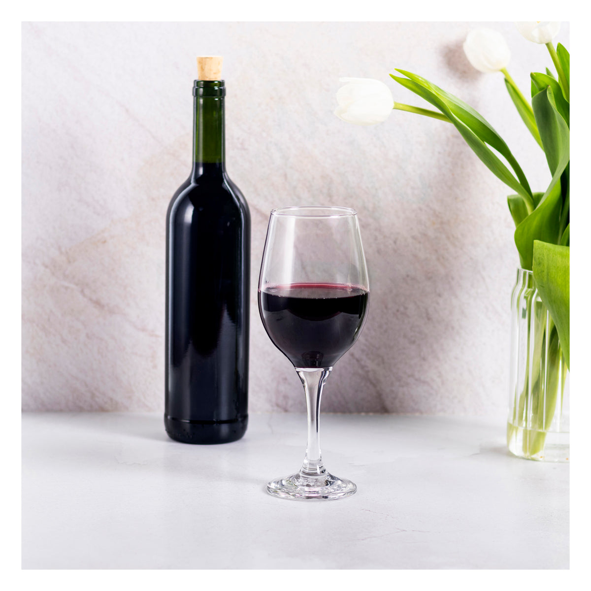 REGENT SUPERIOR STEMMED RED WINE GLASS, 490ML