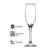 REGENT SUPERIOR STEMMED CHAMPAGNE FLUTE GLASS, 190ML