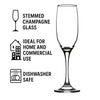 REGENT SUPERIOR STEMMED CHAMPAGNE FLUTE GLASS, 190ML