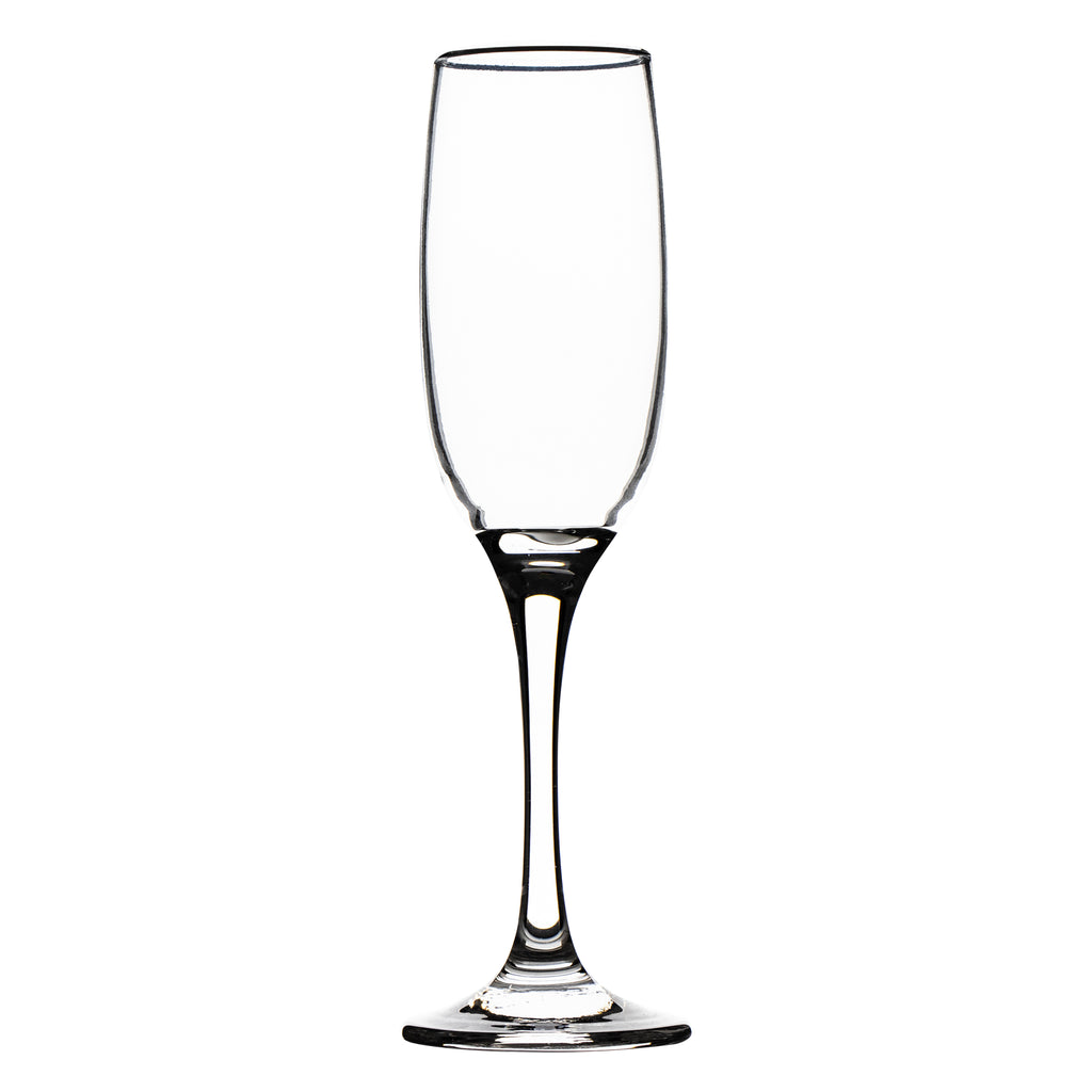 REGENT SUPERIOR STEMMED CHAMPAGNE FLUTE GLASS, (190ML) BULK