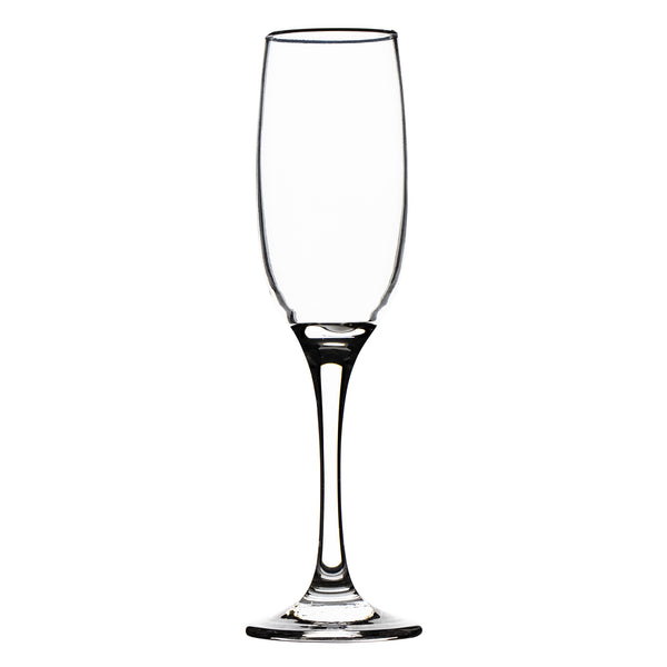 REGENT SUPERIOR STEMMED CHAMPAGNE FLUTE GLASS, (190ML) BULK