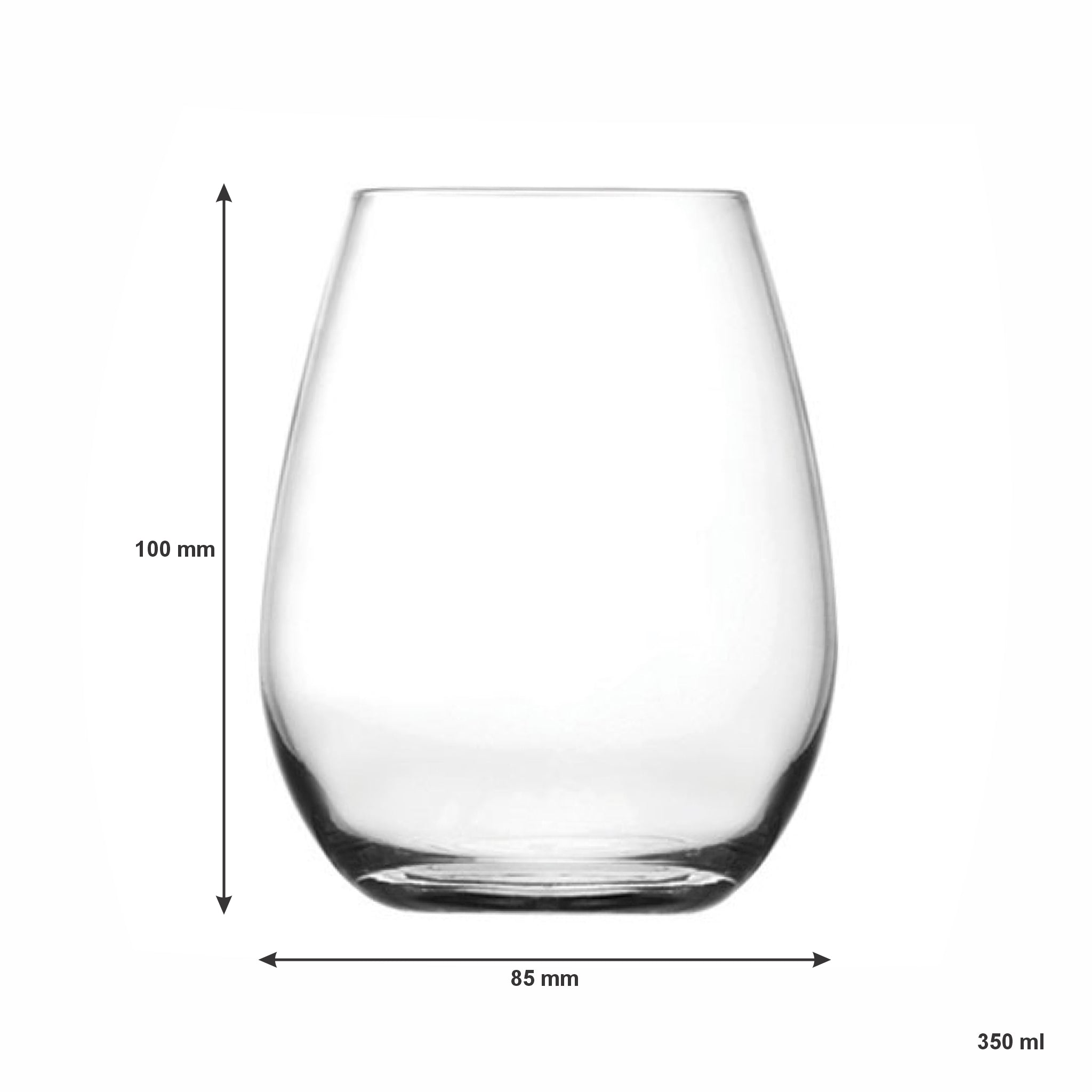 REGENT FREESIA STEMLESS GLASS TUMBLER, 350ML