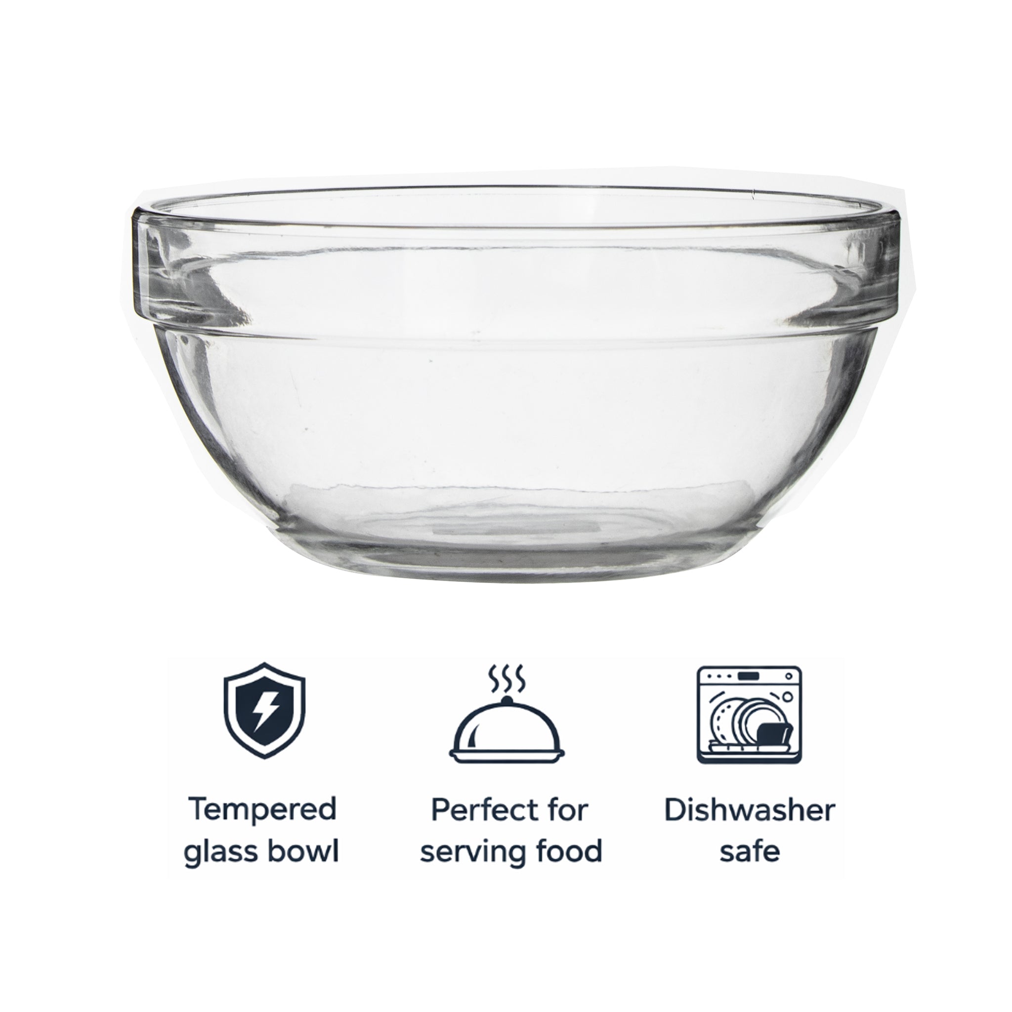 REGENT STACKING GLASS BOWL, 1L - use 27234