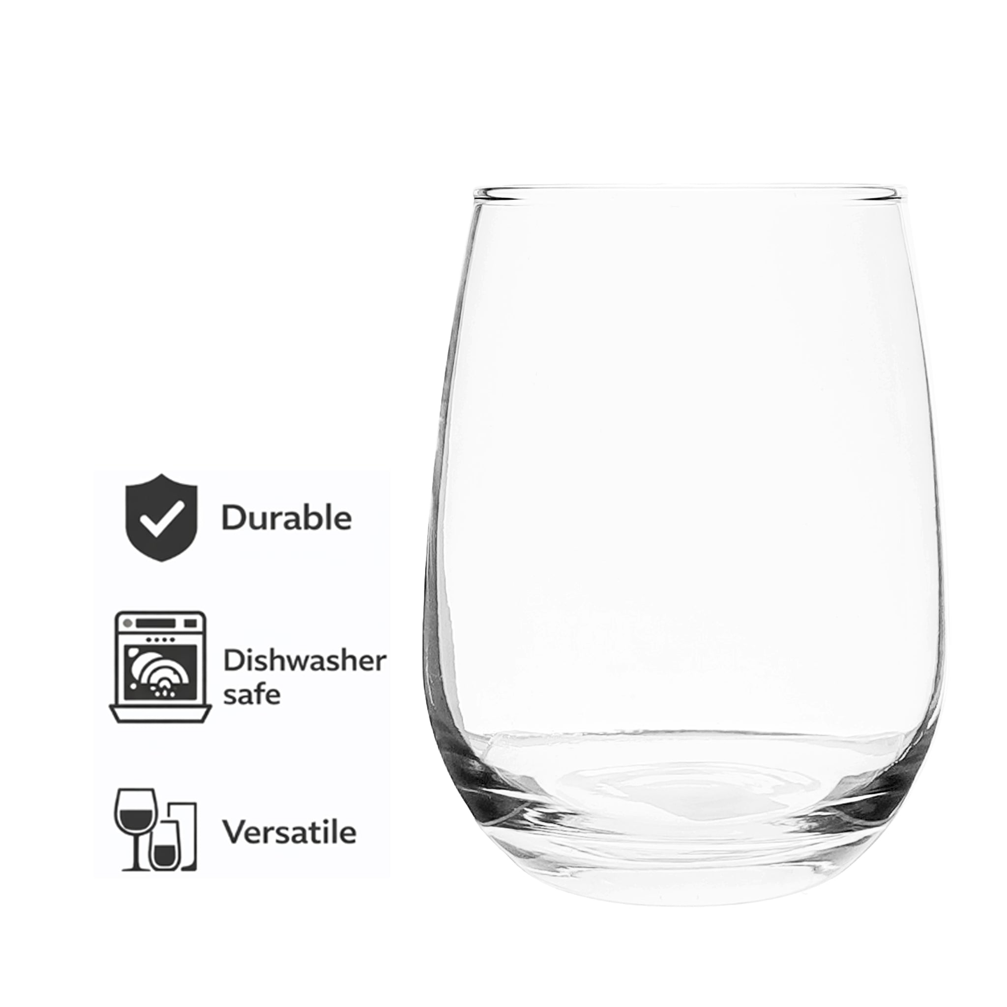 REGENT FREESIA STEMLESS GLASS TUMBLER, 500ML