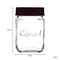 CONSOL JAR WITH NEW ASSORTED COLOURED LIDS, 500ML (120X90MM DIA)