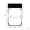 CONSOL JAR WITH NEW ASSORTED COLOURED LIDS, 500ML (120X90MM DIA)