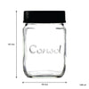 CONSOL JAR WITH NEW ASSORTED COLOURED LIDS, 1L