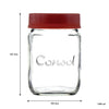 CONSOL JAR WITH NEW ASSORTED COLOURED LIDS, 1L