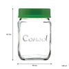 CONSOL JAR WITH NEW ASSORTED COLOURED LIDS, 1L