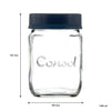 CONSOL JAR WITH NEW ASSORTED COLOURED LIDS, 1L