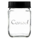 CONSOL JAR WITH NEW ASSORTED COLOURED LID, 250ML (105X69MM DIA)