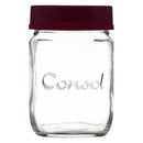 CONSOL JAR WITH NEW ASSORTED COLOURED LID, 250ML (105X69MM DIA)