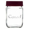 CONSOL JAR WITH NEW ASSORTED COLOURED LID, 250ML (105X69MM DIA)