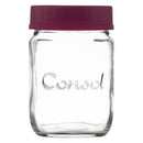 CONSOL JAR WITH NEW ASSORTED COLOURED LID, 250ML (105X69MM DIA)