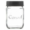 CONSOL JAR WITH NEW ASSORTED COLOURED LID, 250ML (105X69MM DIA)