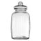 REGENT SQUARE GLASS RIBBED JAR WITH GLASS LID, 4.8LT (325X160X160MM)
