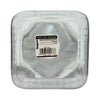 REGENT SQUARE GLASS RIBBED JAR WITH GLASS LID, 3.65L