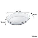 MARINEX OVAL BAKING DISH, 2.4LT (302X212X63MM)