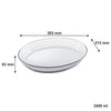 MARINEX OVAL BAKING DISH, 2.4LT (302X212X63MM)