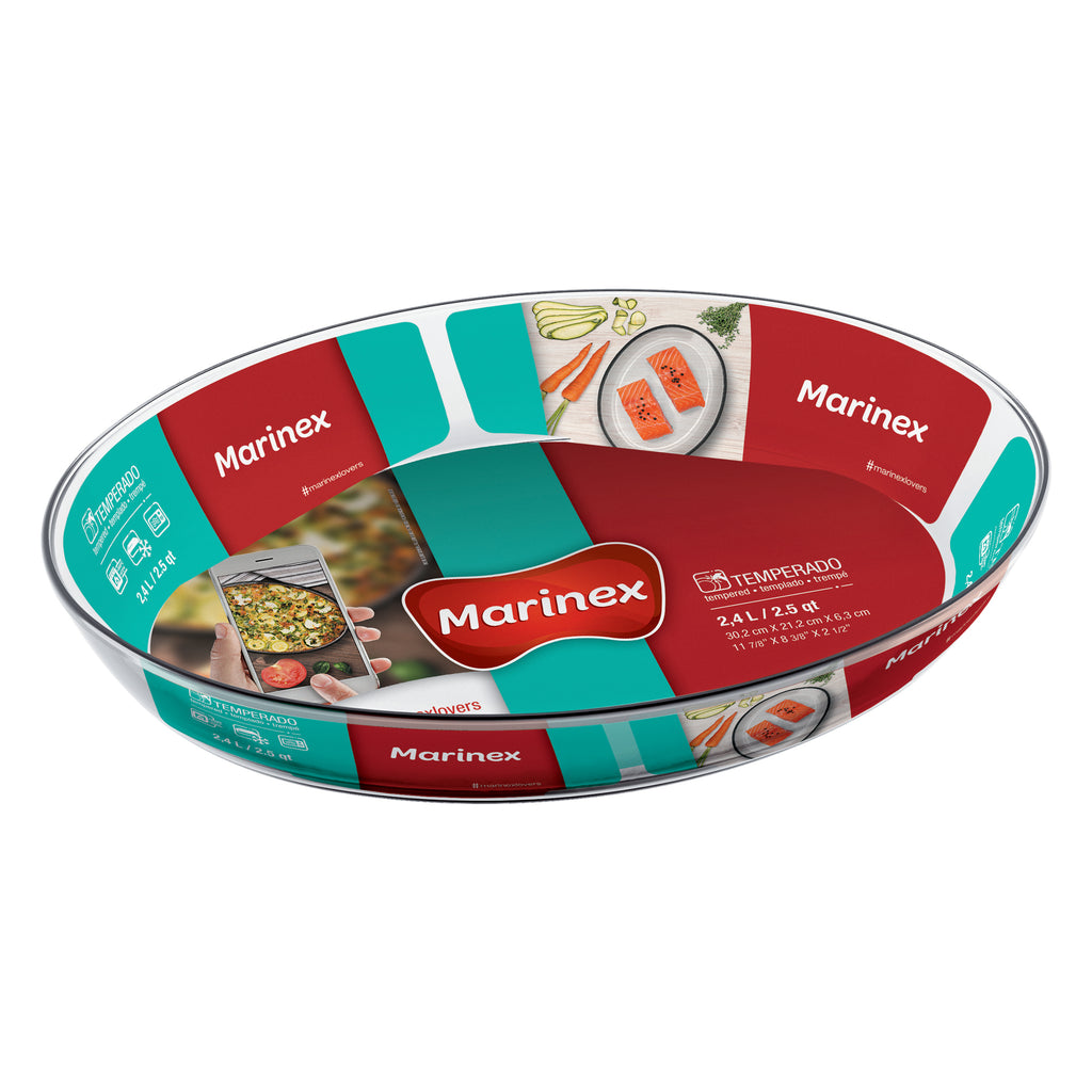 MARINEX OVAL BAKING DISH, 2.4L