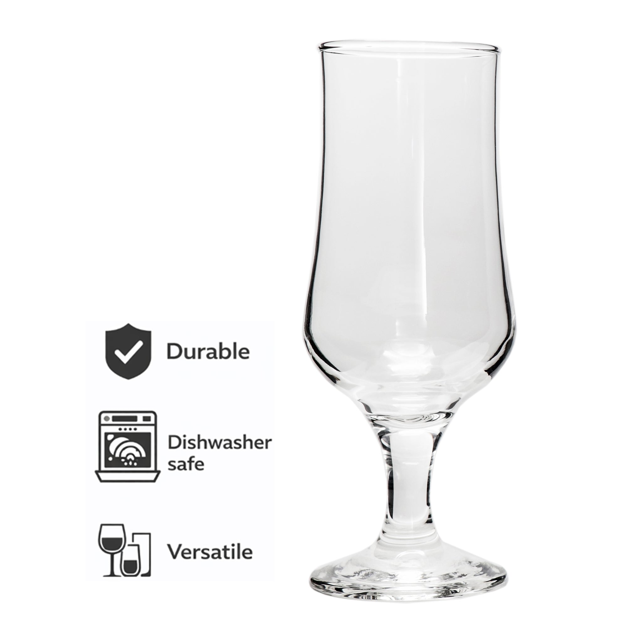 REGENT STEMMED BEER GLASSES 6PK, 370ML