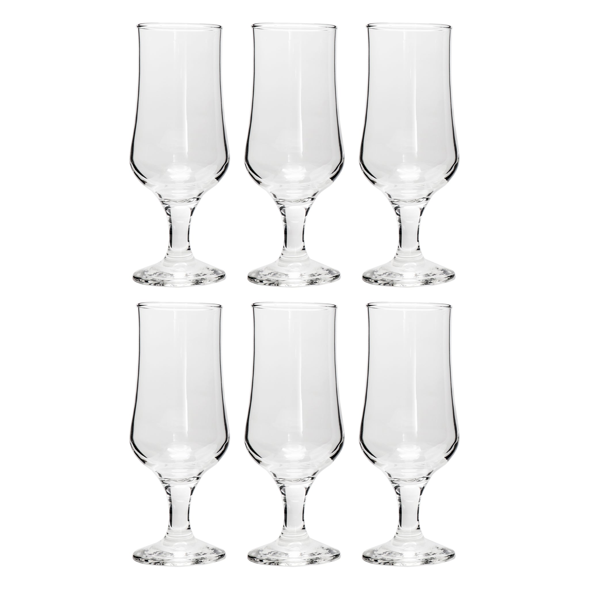 REGENT STEMMED BEER GLASSES 6PK, 370ML