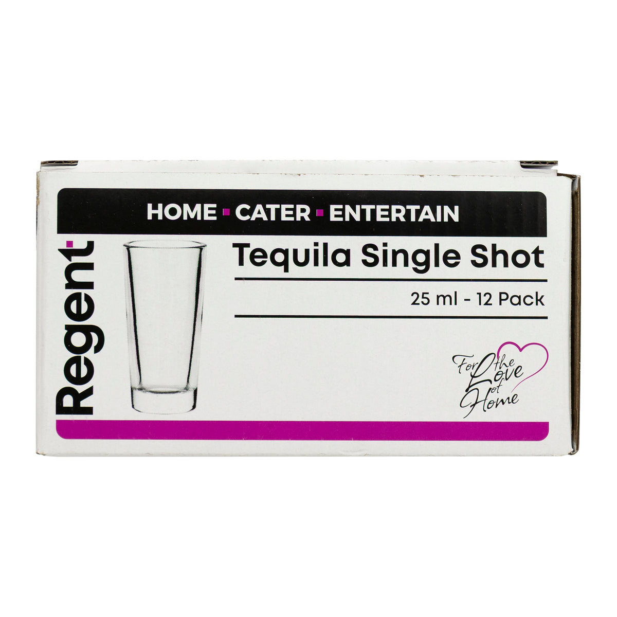 REGENT TEQUILA SHOOTER GLASSES 25ML, 12PK