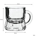 REGENT TOT GLASS WITH HANDLE 6 PACK, (25ML)