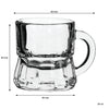 REGENT TOT GLASS WITH HANDLE 6 PACK, (25ML)