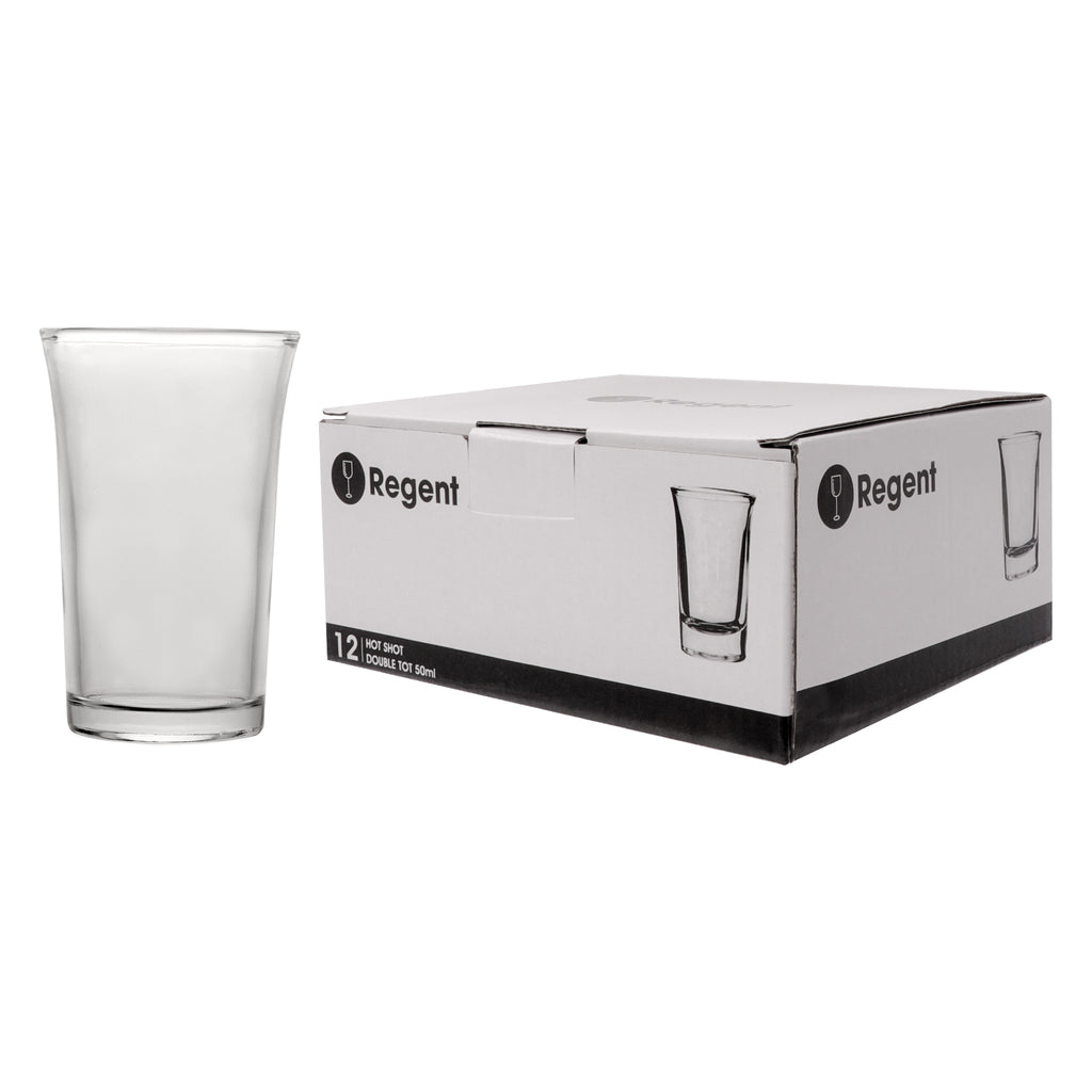 REGENT TALL HOT SHOT TOT GLASSES 12PK, 50ML