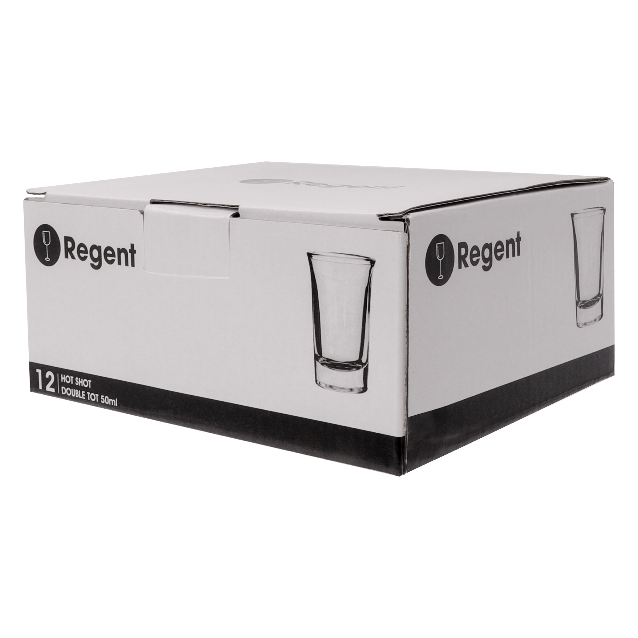 REGENT TALL HOT SHOT TOT GLASSES 12PK, 50ML