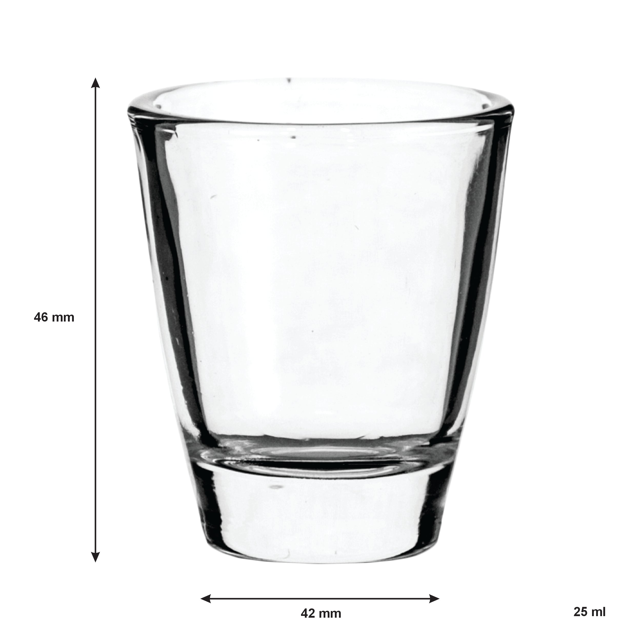 REGENT SINGLE TOT GLASSES 12PK, 25ML