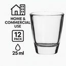 REGENT SINGLE TOT GLASS 12 PACK, (25ML)