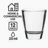 REGENT SINGLE TOT GLASS 12 PACK, (25ML)
