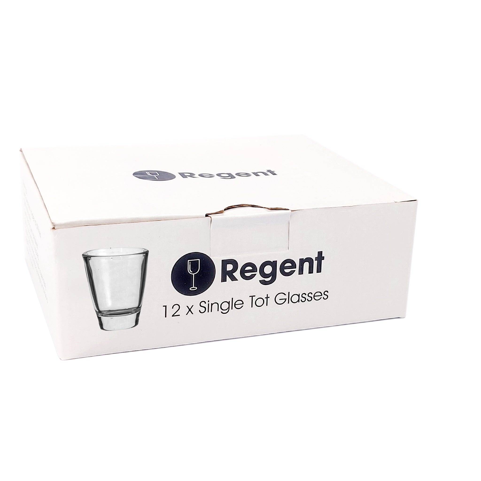 REGENT SINGLE TOT GLASSES 12PK, 25ML