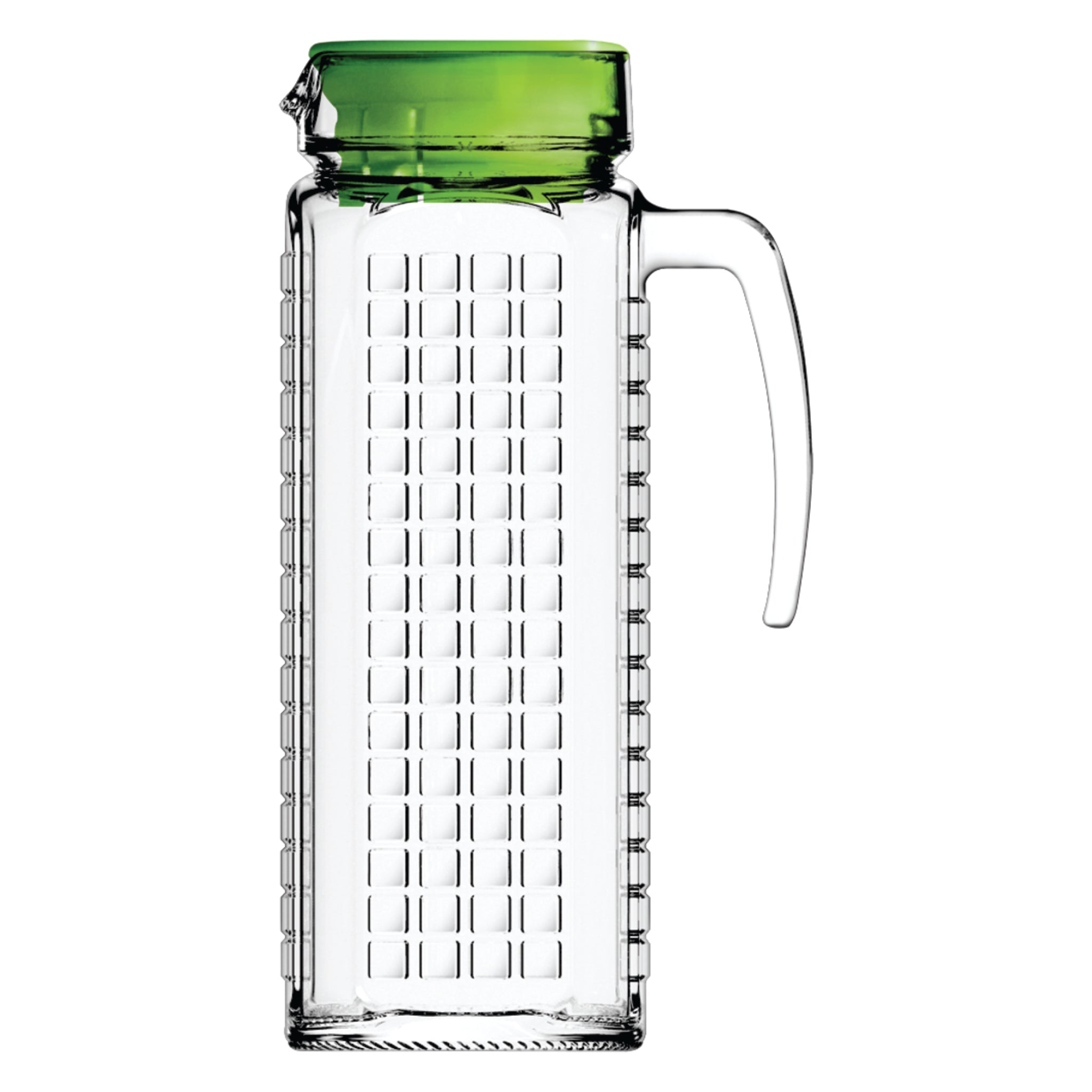 NADIR LADRILHOS PITCHER WITH ASSORTED COLOURED LIDS, 1.2L