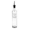 CONSOL ROUND PRINTED OLIVE OIL & VINEGAR BOTTLES WITH POURERS EA, 250ML
