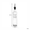 CONSOL ROUND PRINTED OLIVE OIL & VINEGAR BOTTLES WITH POURERS EA, 250ML