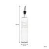 CONSOL ROUND PRINTED OLIVE OIL & VINEGAR BOTTLES WITH POURERS EA, 500ML
