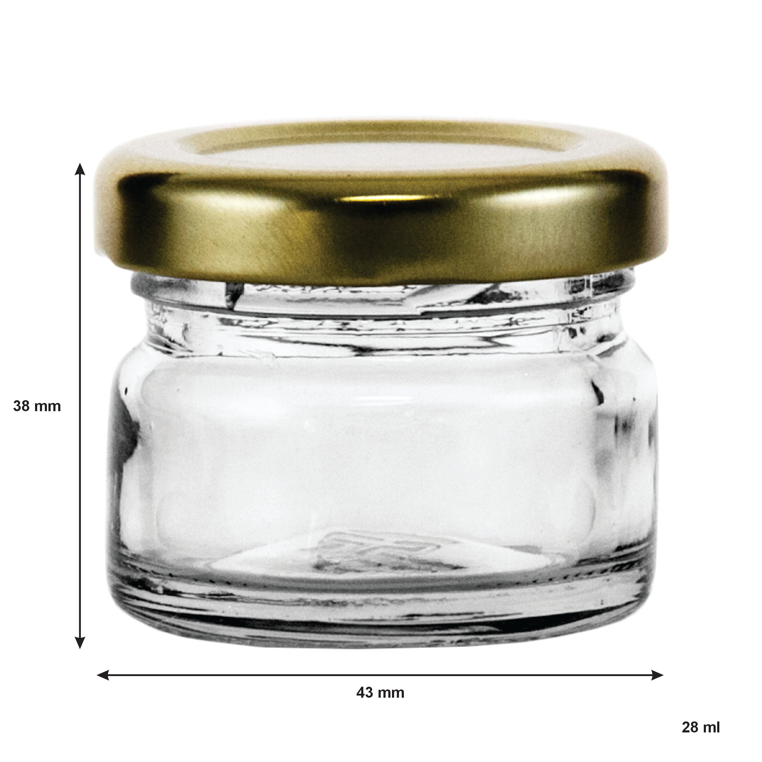 CONSOL MINI JAR WITH LID, 28ML