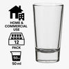 REGENT DOUBLE TEQUILA SHOOTER GLASSES 12PK, 50ML