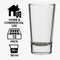 REGENT DOUBLE TEQUILA SHOOTER GLASS 12 PACK, (50ML)