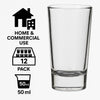 REGENT DOUBLE TEQUILA SHOOTER GLASS 12 PACK, (50ML)