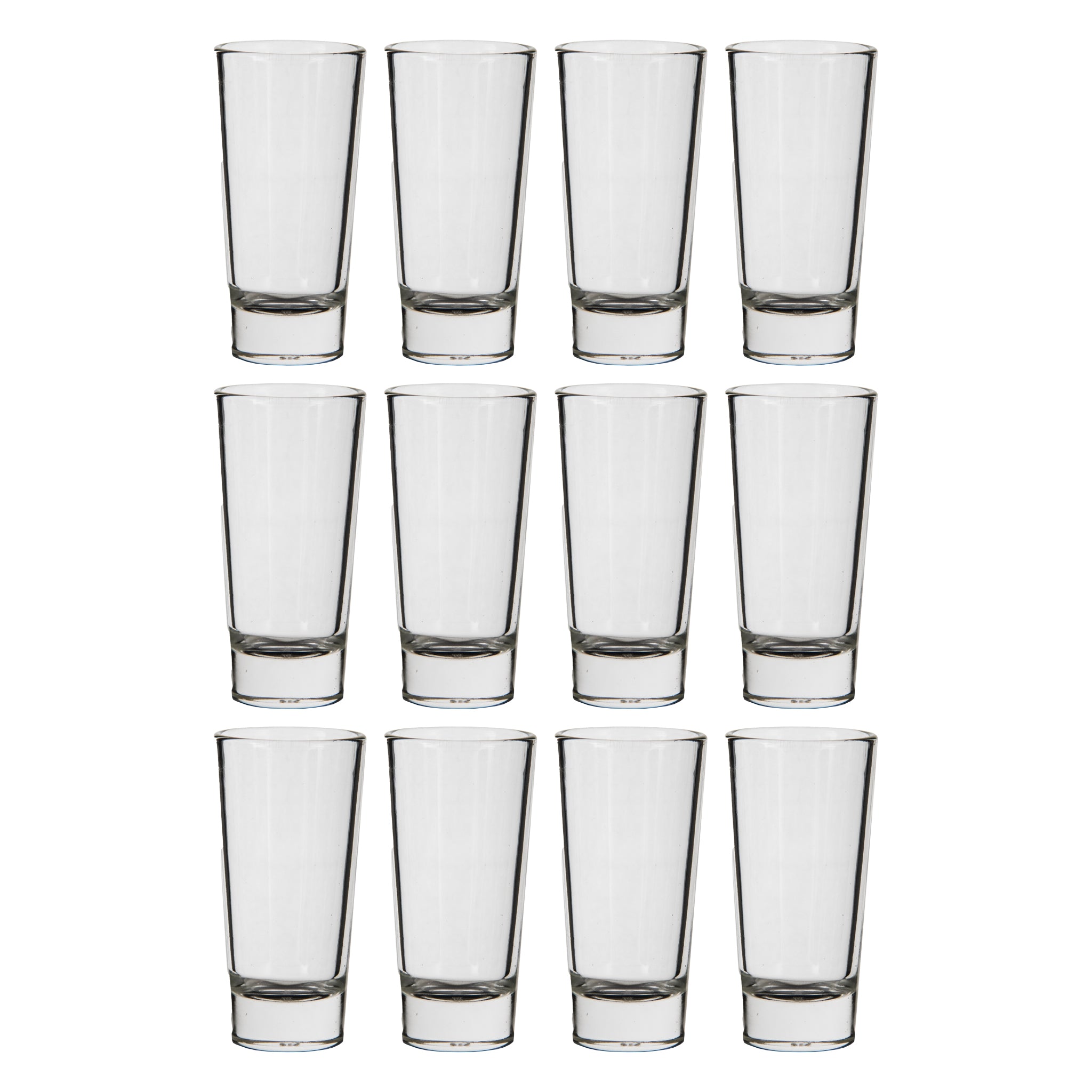REGENT DOUBLE TEQUILA SHOOTER GLASSES 12PK, 50ML