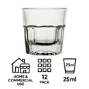 REGENT BOSTON SHOOTER GLASS 12 PACK, (25ML)