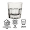 REGENT BOSTON SHOOTER GLASS 12 PACK, (25ML)