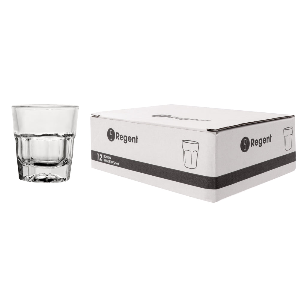REGENT BOSTON SHOOTER GLASSES 12PK, 25ML