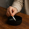 REGENT ASHTRAY ROUND STAINLESS STEEL BLACK FINISH, 100MM DIA