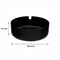REGENT ASHTRAY ROUND STAINLESS STEEL BLACK FINISH, 100MM DIA
