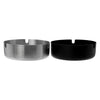 REGENT ASHTRAY ROUND STAINLESS STEEL BLACK FINISH, 100MM DIA